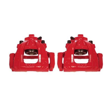 Power Stop 02-06 Mini Cooper Front Red Calipers w/Brackets - Pair