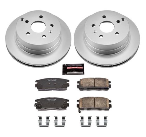 Power Stop 10-17 Chevrolet Equinox Rear Z17 Evolution Geomet Coated Brake Kit