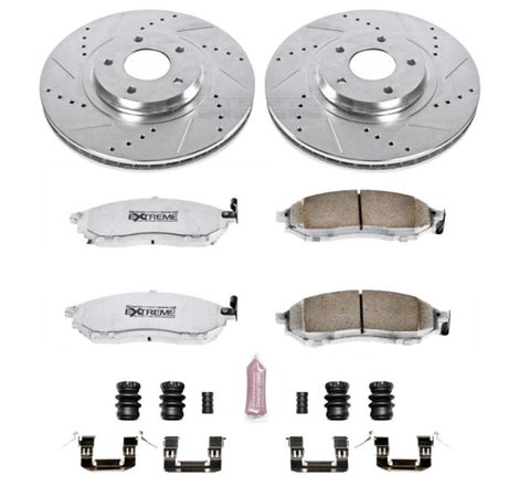 Power Stop 11-14 Nissan Murano Front Z26 Street Warrior Brake Kit