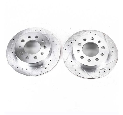 Power Stop 03-08 Hyundai Tiburon Rear Evolution Drilled & Slotted Rotors - Pair