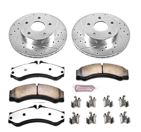 Power Stop 99-04 Jeep Grand Cherokee Front Z36 Truck & Tow Brake Kit