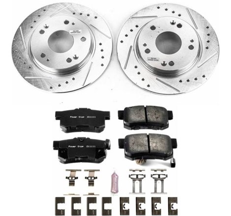 Power Stop 11-15 Honda CR-Z Rear Z23 Evolution Sport Brake Kit