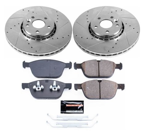 Power Stop 10-15 Volvo XC60 Front Z23 Evolution Sport Brake Kit