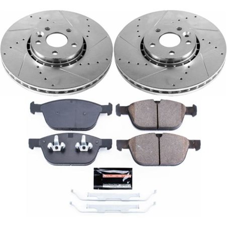 Power Stop 10-15 Volvo XC60 Front Z23 Evolution Sport Brake Kit