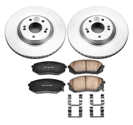 Power Stop 15-16 Hyundai Sonata Front Z17 Evolution Geomet Coated Brake Kit