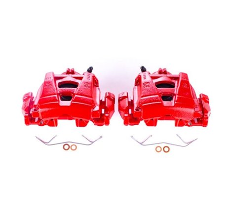 Power Stop 15-18 Audi Q3 Front Red Calipers w/Brackets - Pair