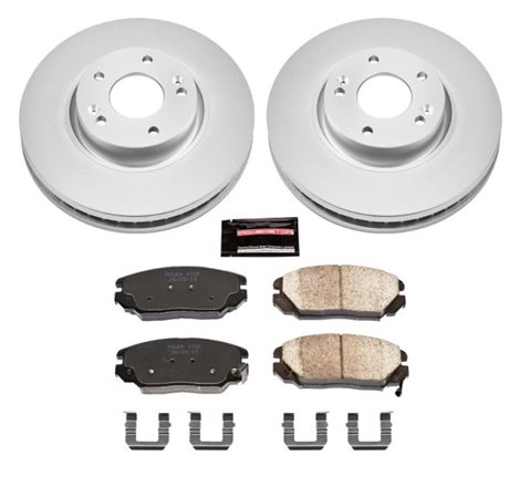 Power Stop 06-10 Hyundai Sonata Front Z17 Evolution Geomet Coated Brake Kit