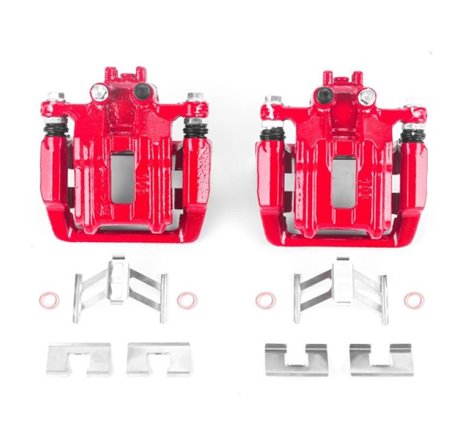 Power Stop 05-06 Honda CR-V Rear Red Calipers w/Brackets - Pair