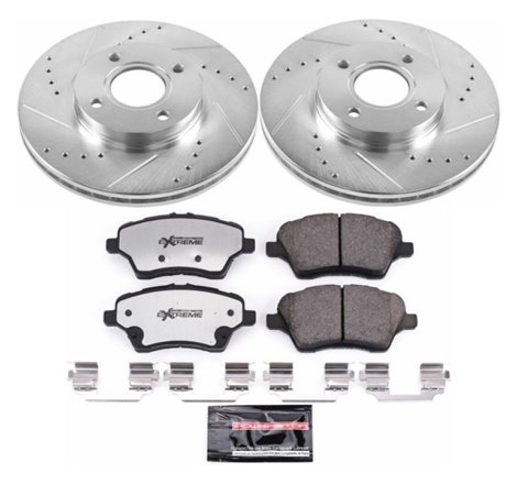 Power Stop 14-19 Ford Fiesta Front Z26 Street Warrior Brake Kit