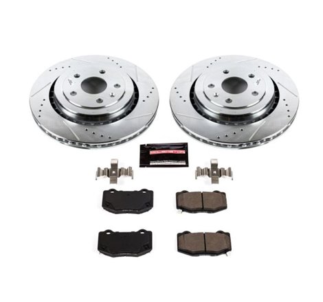 Power Stop 16-18 Cadillac ATS Rear Z23 Evolution Sport Brake Kit