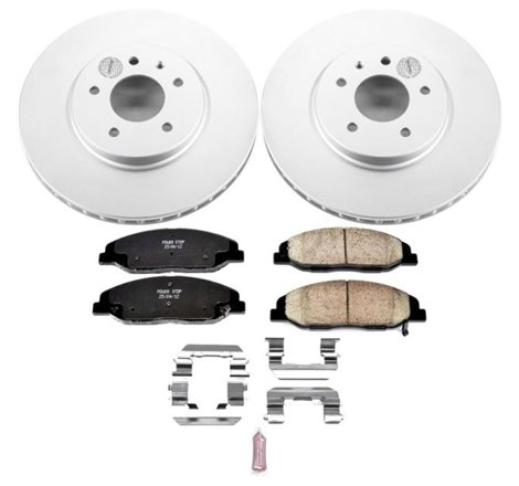 Power Stop 09-11 Cadillac STS Front Z17 Evolution Geomet Coated Brake Kit