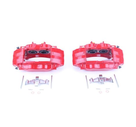 Power Stop 04-14 Subaru Impreza Front Red Calipers w/o Brackets - Pair