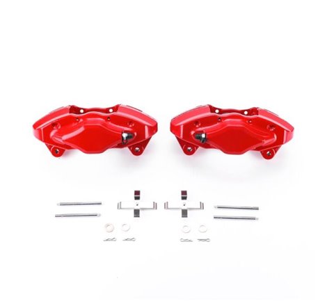 Power Stop 08-14 Subaru Impreza Rear Red Calipers w/o Brackets - Pair