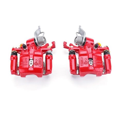 Power Stop 98-02 Honda Accord Rear Red Calipers w/Brackets - Pair