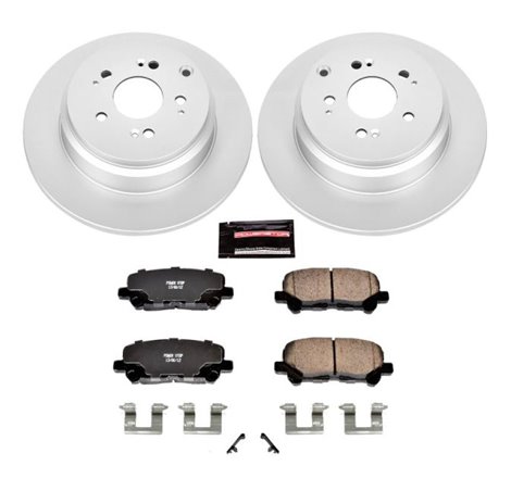 Power Stop 12-15 Honda Pilot Rear Z17 Evolution Geomet Coated Brake Kit