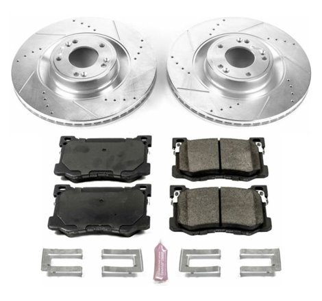 Power Stop 15-16 Hyundai Genesis Front Z23 Evolution Sport Brake Kit