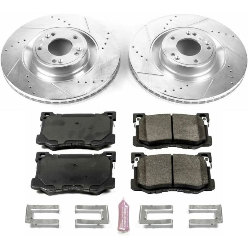 Power Stop 15-16 Hyundai Genesis Front Z23 Evolution Sport Brake Kit