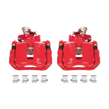 Power Stop 13-17 Ford Explorer Rear Red Calipers w/Brackets - Pair