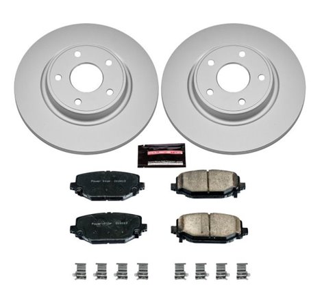 Power Stop 12-16 Chrysler Town & Country Rear Z17 Evolution Geomet Coated Brake Kit