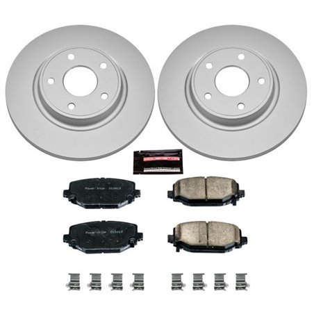 Power Stop 12-16 Chrysler Town & Country Rear Z17 Evolution Geomet Coated Brake Kit