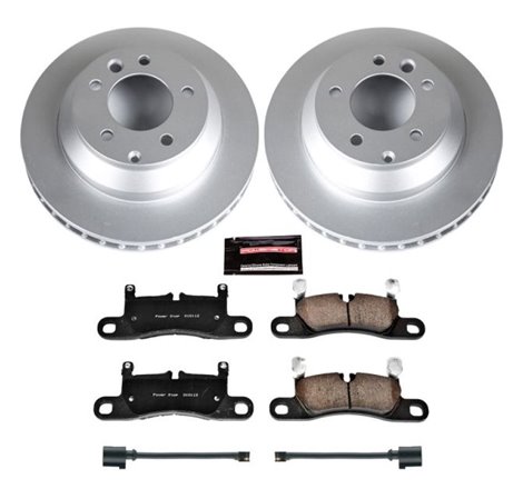 Power Stop 11-18 Porsche Cayenne Rear Z23 Evolution Sport Coated Brake Kit