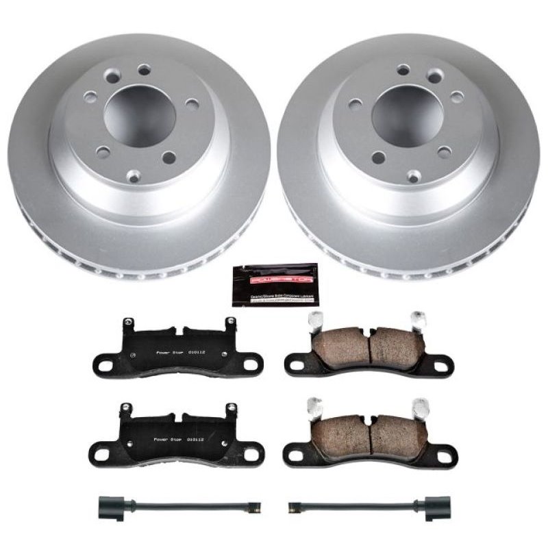 Power Stop 11-18 Porsche Cayenne Rear Z23 Evolution Sport Coated Brake Kit