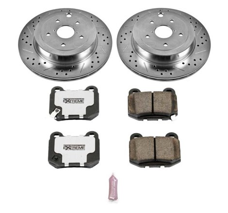 Power Stop 08-14 Subaru Impreza Rear Z26 Street Warrior Brake Kit