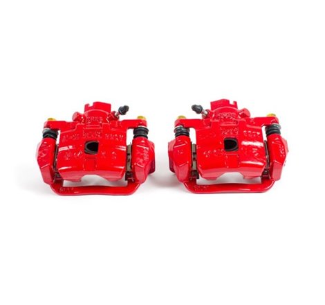 Power Stop 03-06 Subaru Baja Rear Red Calipers w/Brackets - Pair