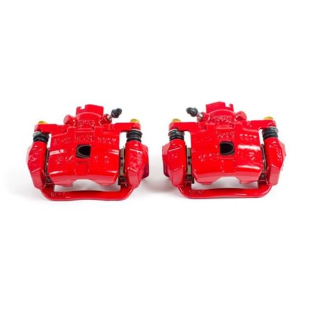 Power Stop 03-06 Subaru Baja Rear Red Calipers w/Brackets - Pair