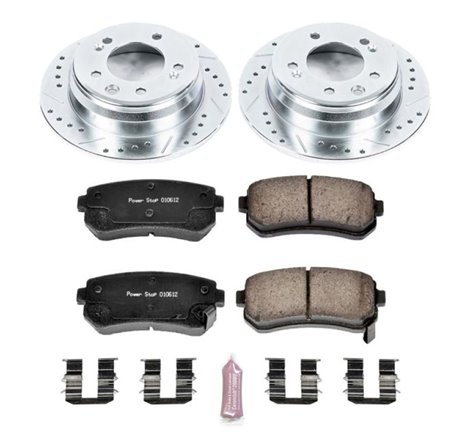 Power Stop 09-12 Hyundai Elantra Rear Z23 Evolution Sport Brake Kit