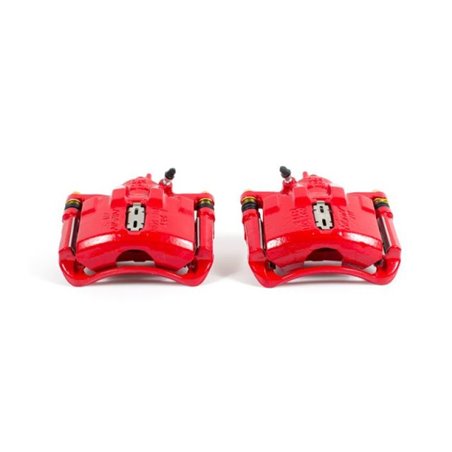 Power Stop 90-93 Honda Accord Front Red Calipers w/Brackets - Pair