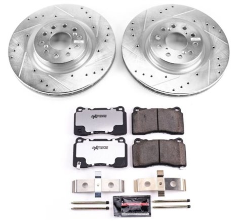 Power Stop 17-19 Honda Civic Front Z26 Street Warrior Brake Kit