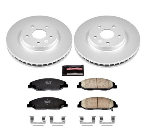 Power Stop 08-14 Cadillac CTS Front Z17 Evolution Geomet Coated Brake Kit