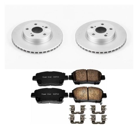 Power Stop 04-09 Toyota Prius Front Z17 Evolution Geomet Coated Brake Kit