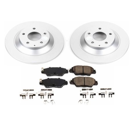 Power Stop 16-18 Mazda CX-5 Rear Z17 Evolution Geomet Coated Brake Kit