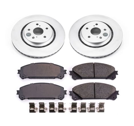 Power Stop 16-18 Lexus RX350 Front Z17 Evolution Geomet Coated Brake Kit