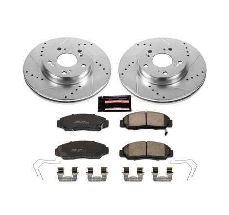 Power Stop 12-15 Honda Civic Front Z23 Evolution Sport Brake Kit