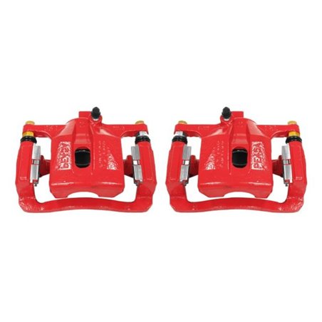 Power Stop 06-10 Hummer H3 Rear Red Calipers w/Brackets - Pair