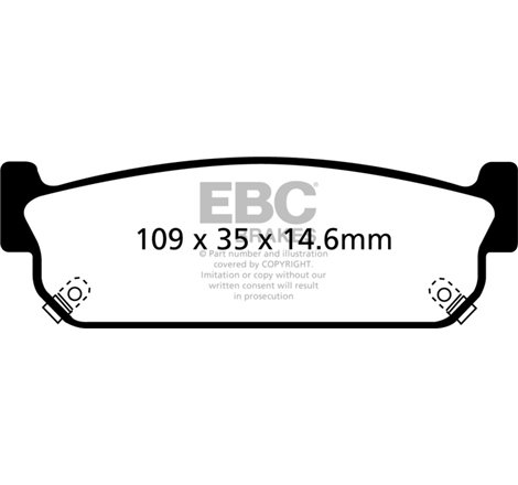 EBC 93-97 Infiniti J30 3.0 Yellowstuff Rear Brake Pads