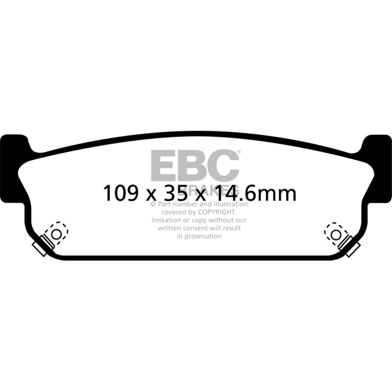 EBC 93-97 Infiniti J30 3.0 Yellowstuff Rear Brake Pads