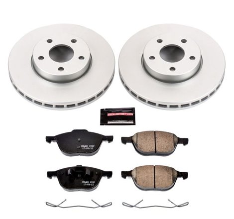 Power Stop 13-18 Ford C-Max Front Z17 Evolution Geomet Coated Brake Kit