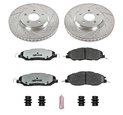 Power Stop 11-14 Ford Mustang Front Z26 Street Warrior Brake Kit