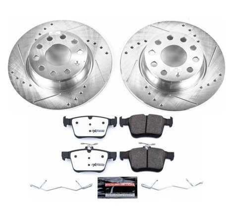 Power Stop 15-18 Audi A3 Rear Z26 Street Warrior Brake Kit