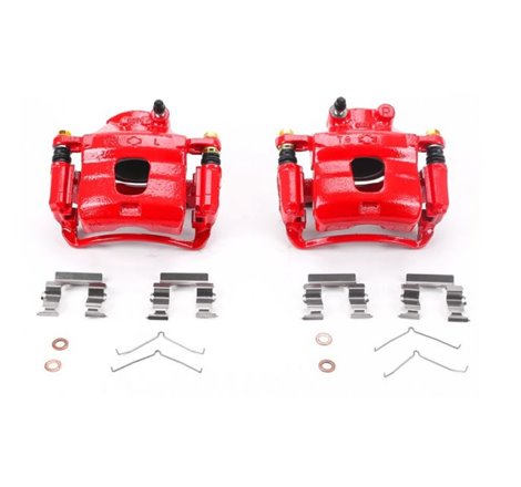 Power Stop 96-99 Infiniti I30 Front Red Calipers w/Brackets - Pair