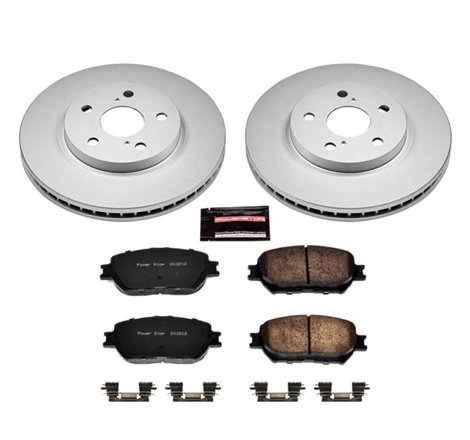 Power Stop 2002 Toyota Camry Front Z17 Evolution Geomet Coated Brake Kit