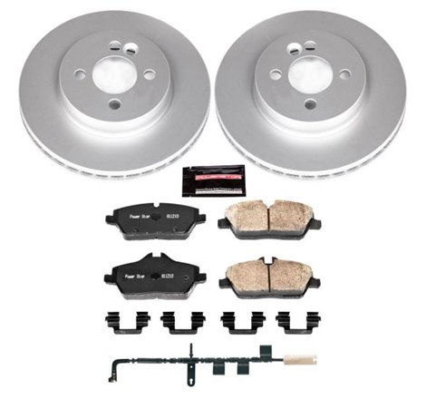 Power Stop 07-10 Mini Cooper Front Z23 Evolution Sport Coated Brake Kit