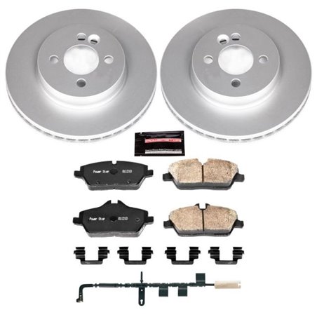 Power Stop 07-10 Mini Cooper Front Z23 Evolution Sport Coated Brake Kit