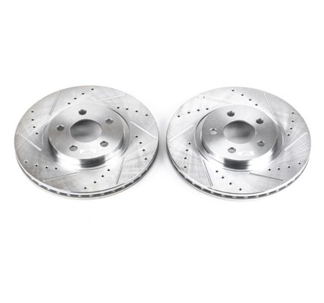 Power Stop 01-10 Chrysler PT Cruiser Front Evolution Drilled & Slotted Rotors - Pair