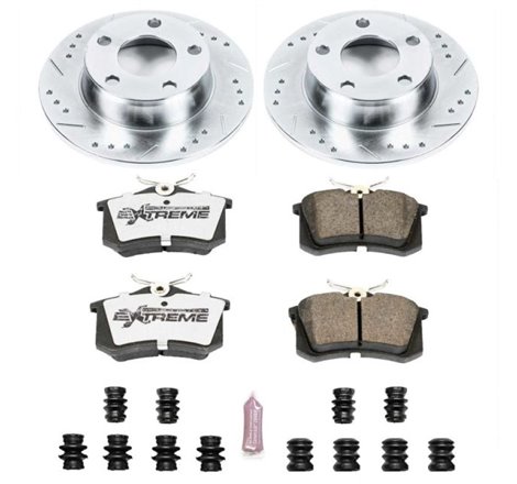 Power Stop 99-04 Audi A6 Quattro Rear Z26 Street Warrior Brake Kit