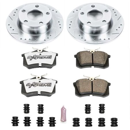 Power Stop 99-04 Audi A6 Quattro Rear Z26 Street Warrior Brake Kit